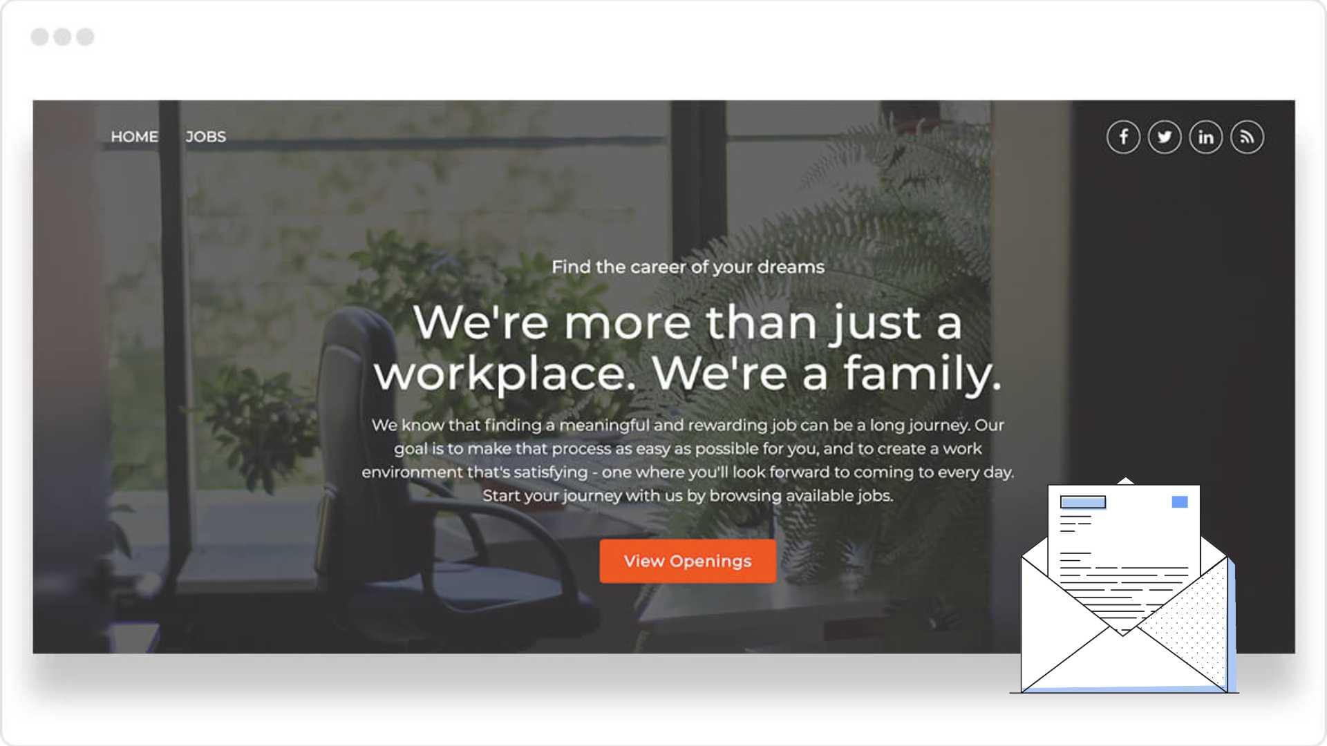 Inbound company careers page promotion